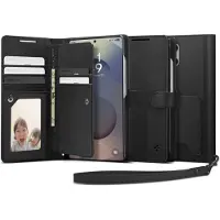 Spigen Wallet S lommebokdeksel for Samsung Galaxy S25 Ultra, svart