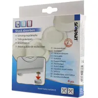 Scanpart 1940000200, Støtdemper, Alle merker, Plastikk, 4 stykker, 63 mm, 63 mm
