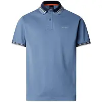 Hackett for man. HM5600230 Blue Polo Members (L), Casual, Cotton, Short sleeve