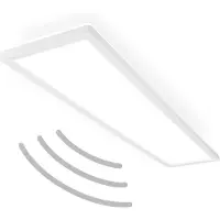 Briloner LED-panel Move, sensor, 98 x 20 cm, IP44, plast, hvit