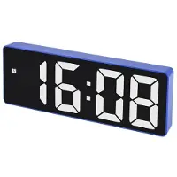 24hShop LED digital vekkerklokke med justerbar lysstyrke - Blå