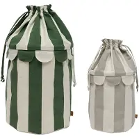 OYOY Oppbevaringskurver - Saga - 2-pack - Leire/Grønn - - OneSize - Oppbevaring