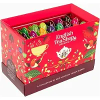 English Tea Shop adventskalender med økologisk te, 25 røde poser