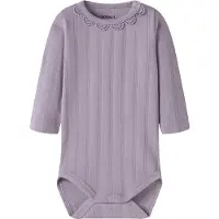 Name it Body I/e - NbfOlene - Arvestykke Lilac - - 68 - Langermet Body