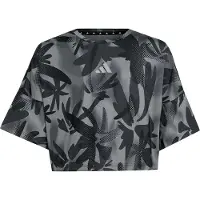 Adidas Sport Icons Allover Printed Cropped Kortarmet T-skjorte