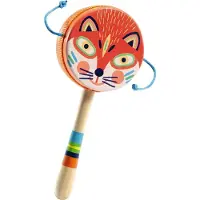 Djeco Håndtromme - Animambo - Oransje - - OneSize - Musikkinstrumenter