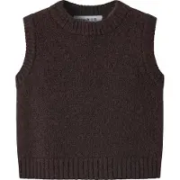 Name it Vester - Strikk - NbfReifyly - Chocolate Plum - - 62 - Vest