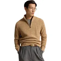 Ralph Lauren for man. 710B26770002 Beige waffle-knit wool and cotton sweater (M), Casual