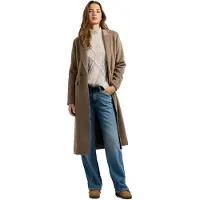 Pepe Jeans for woman. PL4024510 Lisa beige coat (L), Casual, Wool, Classic