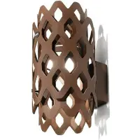 Slamp Utendørs LED-vegglampe Charlotte, corten, høyde 28 cm, IP65