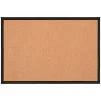 Nobo korktavle med farget ramme 58,5x43cm, Svart, Tre, 432 mm, 17 mm, 584 mm, 1 stykker