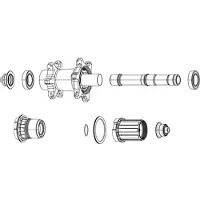 Zipp Zm2 Rear Set Axle End Cap Hylse