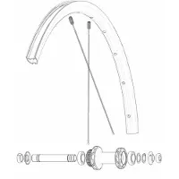 Mavic Front Ksyrium S Disc Landeveissykkel Felg
