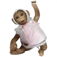 MuÑecas Guca Apebaby Gjenfødt Klærbuk 32 Cm