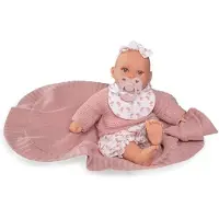 MuÑecas Antonio Juan Kika Gråt Med En Dukkebaby Med Sjal 27 Cm