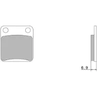Nissin Premium A0060 2p-206ns Semi-sintrede Bremseklosser
