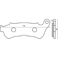 RMS Beauty Honda Sh 150i 225102543 Sintrede Bremseklosser