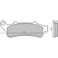 RMS Beauty Peugeot Looxor 125cc 225100973 Sintrede Bremseklosser