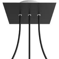 Creative Cables Kroq203lf103 Rose-one Square Matte Black Rose-sett
