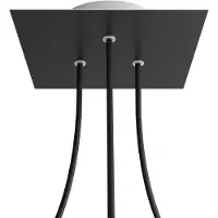 Creative Cables Kroq203tf103 Rose-one Square Matte Black Rose-sett