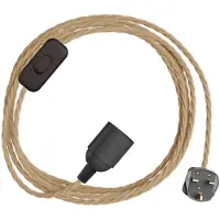 Creative Cables Snakebis Twisted E27 Lampeholder Med Ledning