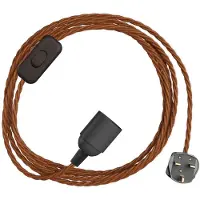 Creative Cables Snakebis Twisted E14 Lampeholder Med Ledning