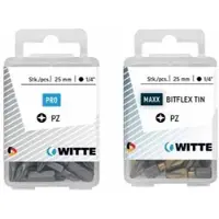Witte Pz 1 Bitflex Tin 25 Mm Pozidriv Kryssformet Skrutrekkerbits 15 Enheter