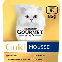 Purina Gourmet Gold Mousse Våtfôr For Katter 85g 48 Enheter