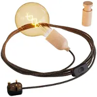 Creative Cables Snake Rolé Lampeholder Med Ledning