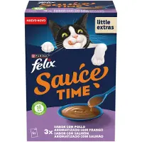 Purina Felix Saus Suppe Kylling Og Laks Våtfôr Til Katt 6x48g