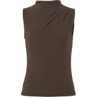 Pieces Madison Draped Ermeløs T-skjorte