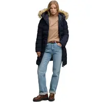 Superdry Faux Fur Fuji Mid Length Jakke