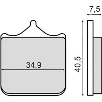 RMS Beauty Ktm 690 Sm R 225102860 Organiske Bremseklosser