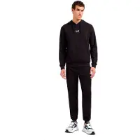 EA7 for man. 8NPV64_PJVRZ Tracksuit Core Identity black (3XL), Casual, Sport, Cotton, Multisport, Long sleeve