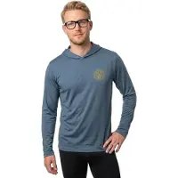 Salty Crew Global Hood Sunshirt Longsleeve Lycra blå