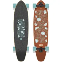 Long Island Longboards Flowers 37.85"x9.3" Kicktail Komplette mønster