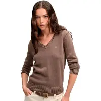 Superdry Washed Jumper V-hals Genser
