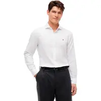 Tommy Hilfiger Oxford Solid Skjorte Med Lange Ermer