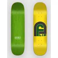 Flip Gate Logo Yellow 8.125"X31.5" Skateboard Deck mønster