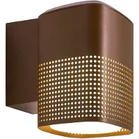Nordlux Utendørs vegglampe Sidara Seaside, brun, IP54, E27