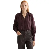 Scotch & Soda Lace And Ties Langermet Bluse