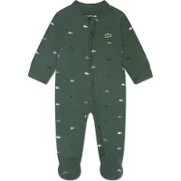 Lacoste Kids Footed Croco Print Langermet Jumpsuit