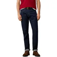 Hackett London for man. HM2100181 Heritage Rinse Denim Blue Jeans (38/32), Casual, Cotton