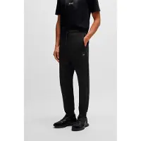 BOSS for man. 50537198 Hadiko Rib black jogger pants (L), Casual, Cotton