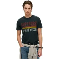 Superdry Japan Stripe Relaxed Kortarmet T-skjorte