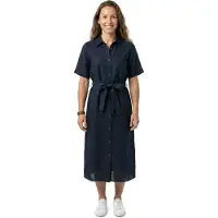 Gant 4503495 Linen Kortermet Lang Kjole