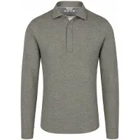 R2 Polo Camicia Single Jersey Melange Green Mørkegrønn Grønn Størrelse