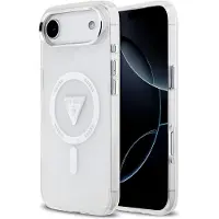 GUESS IML-etui med gradient-trekantlogo og MagSafe-funksjon til iPhone Air – gjennomsiktig