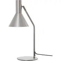 Frandsen Bordlampe Lyss, aluminiumsfarget, metall, 50 cm, E27