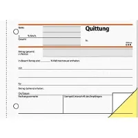 Sigel - Kvittering - 40 ark - A6 (105 x 148 mm) - landskap - dublett - karbonfri